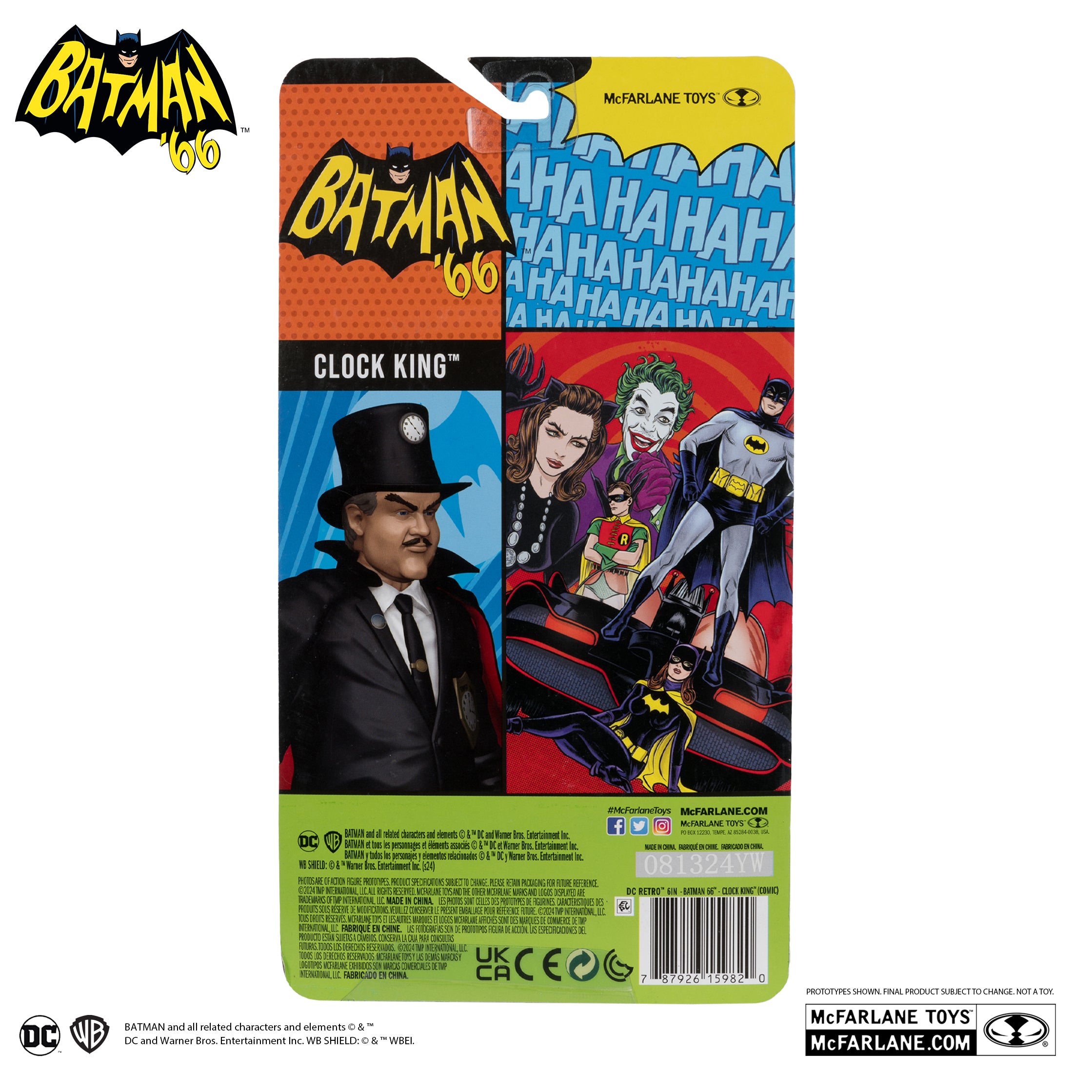 Retro Comic Clock King Figure Batman Classic TV Series McFarlane