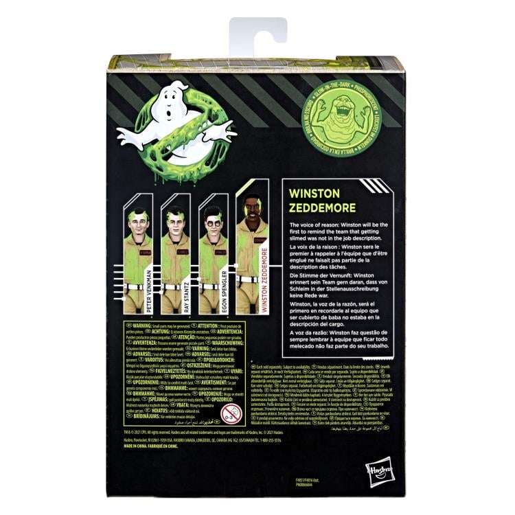 Winston Zeddemore (Slimed) Ghostbusters Plasma Series Hasbro