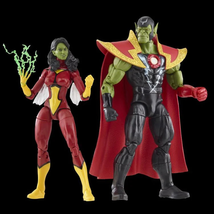 The Avengers 60th Anniversary Marvel Legends - Skrull Queen and Super Skrull