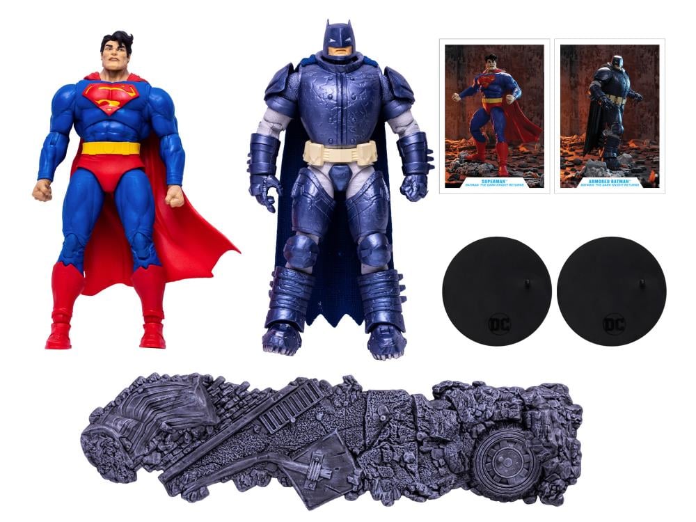 Batman: The Dark Knight Returns DC Multiverse - Superman vs. Armored Batman Two-Pack