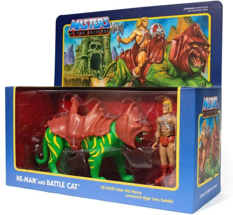 Masters of The Universe Super7  Reaction - He-Man and Battle Cat