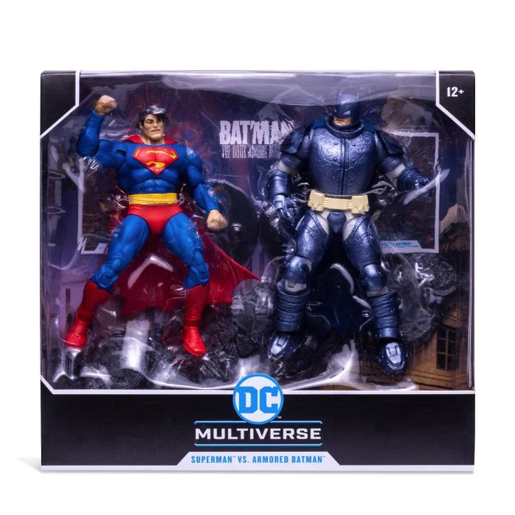 Batman: The Dark Knight Returns DC Multiverse - Superman vs. Armored Batman Two-Pack