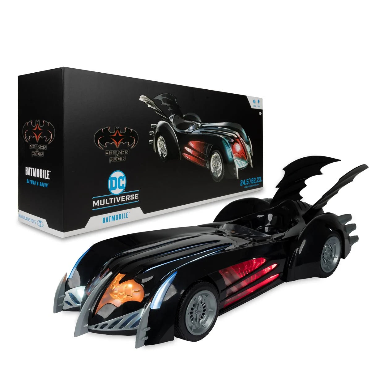 Batman & Robin DC Multiverse Batmobile (With Lights And Sound)