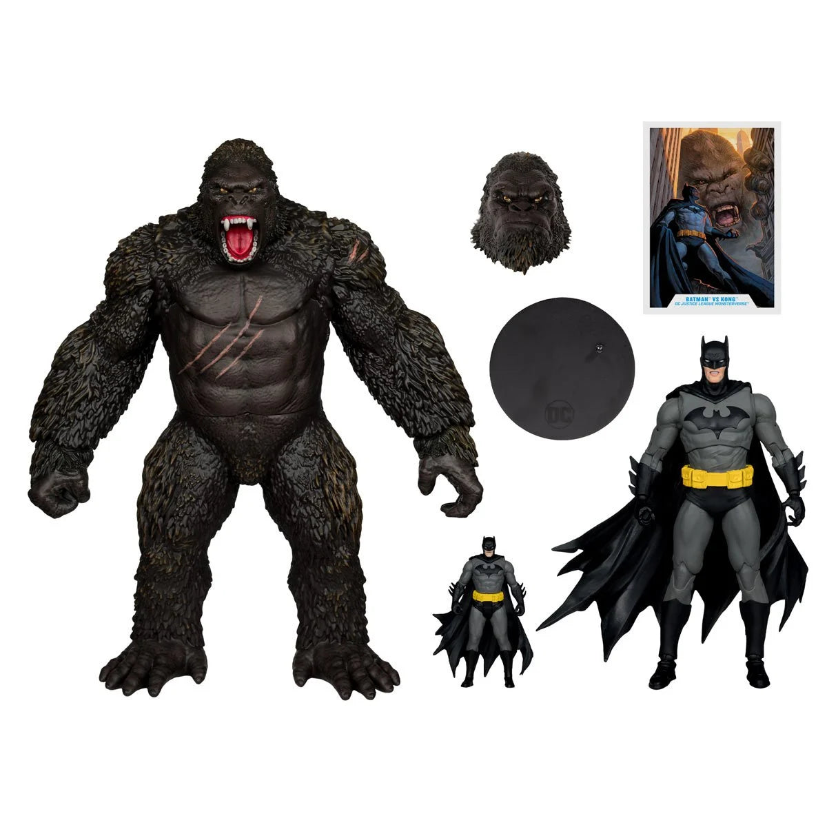 Batman vs. Kong - Justice League vs. Godzilla vs. Kong DC Multiverse Action Figure Two-Pack