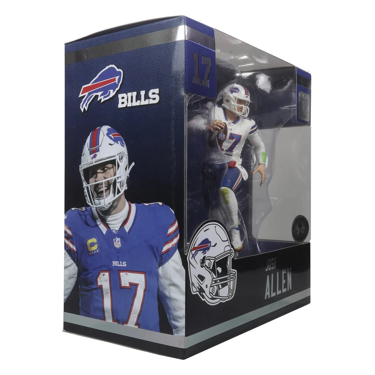 Josh Allen (White Jersey) Platinum Chase - Buffalo Bills NFL SportsPicks 2024 Posed Figure