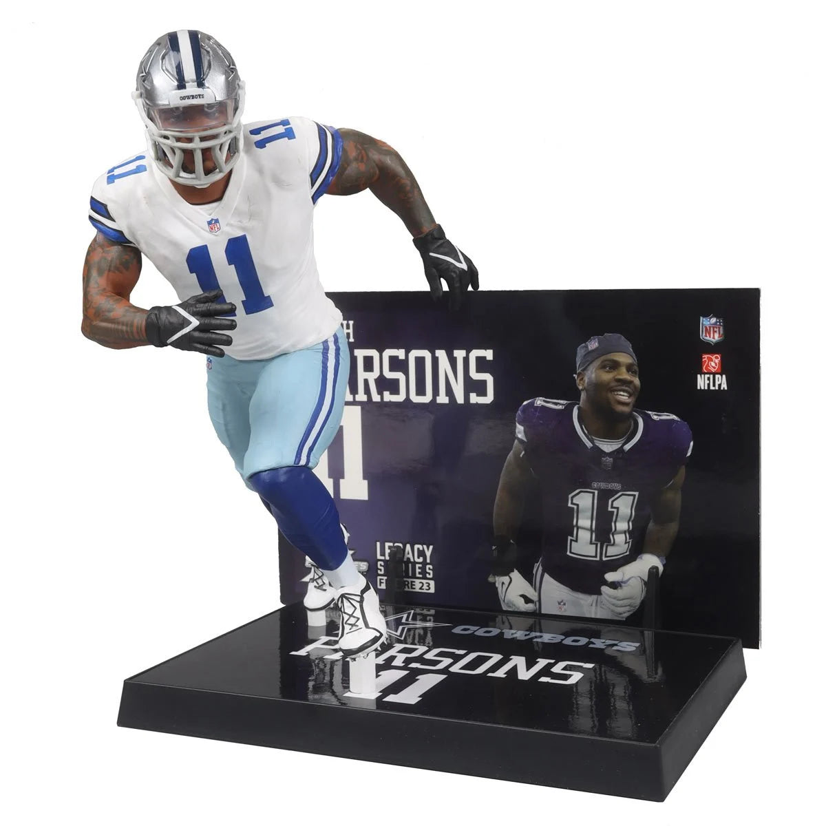 Micah Parsons (White Jersey) - Dallas Cowboys NFL SportsPicks 2024 Posed Figure