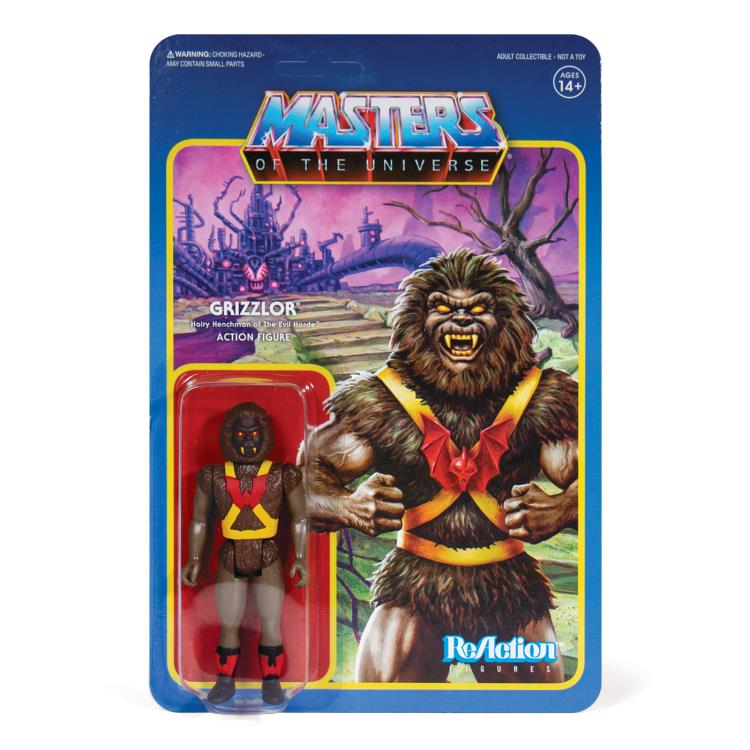 Masters of the Universe ReAction - Grizzlor (Dark Variant) NYCC 2019 Exclusive Figure