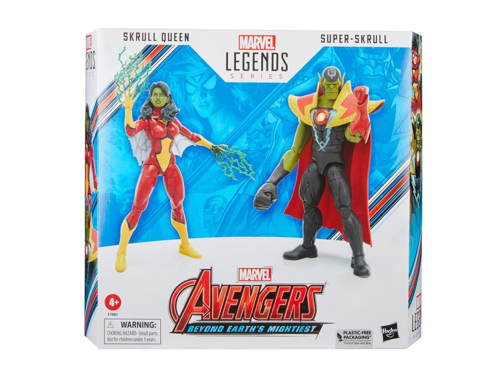 The Avengers 60th Anniversary Marvel Legends - Skrull Queen and Super Skrull