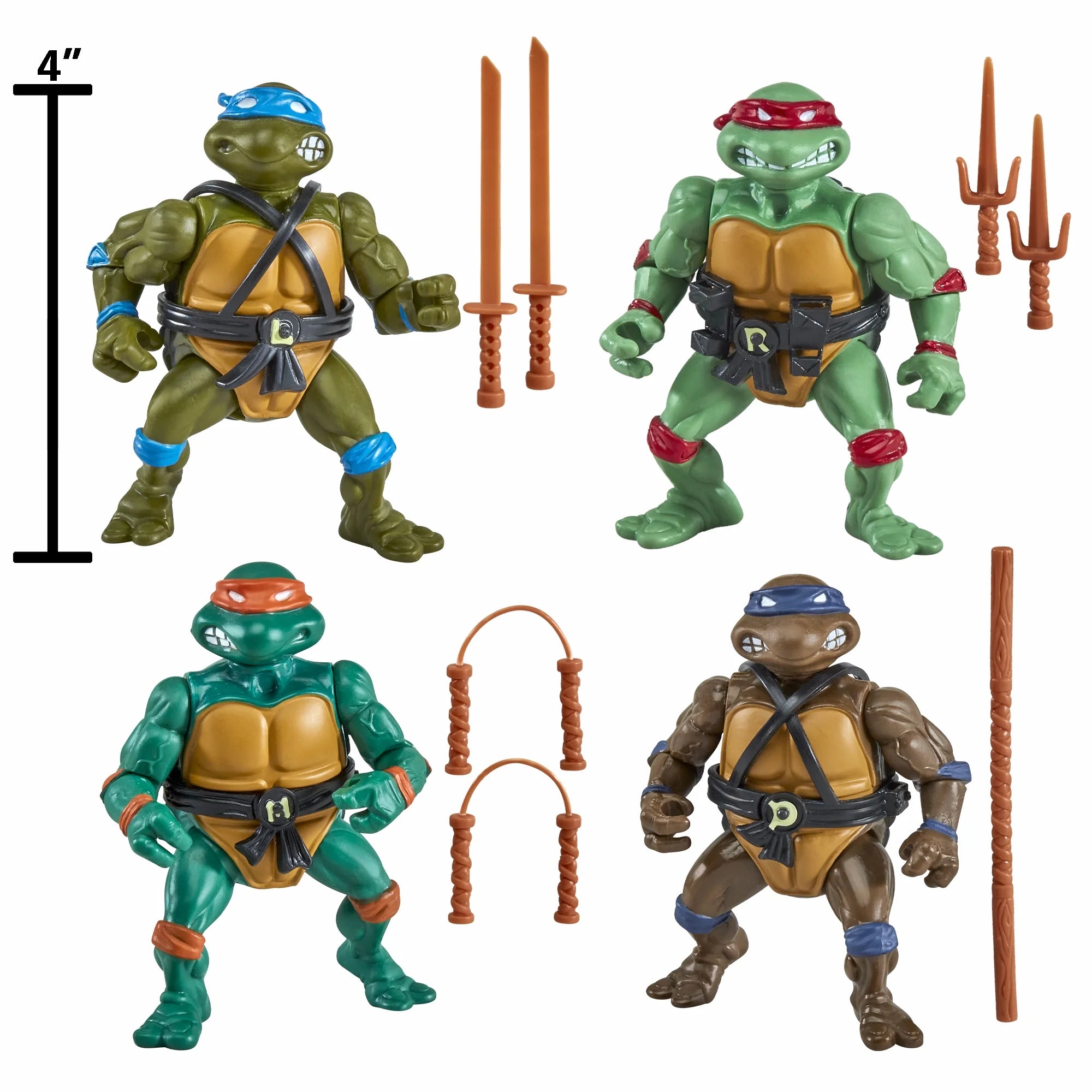 Teenage Mutant Ninja Turtle - 1987 Original Series Figure 4-Pack | Jay ...