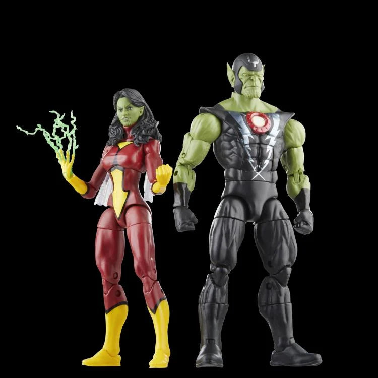 The Avengers 60th Anniversary Marvel Legends - Skrull Queen and Super Skrull