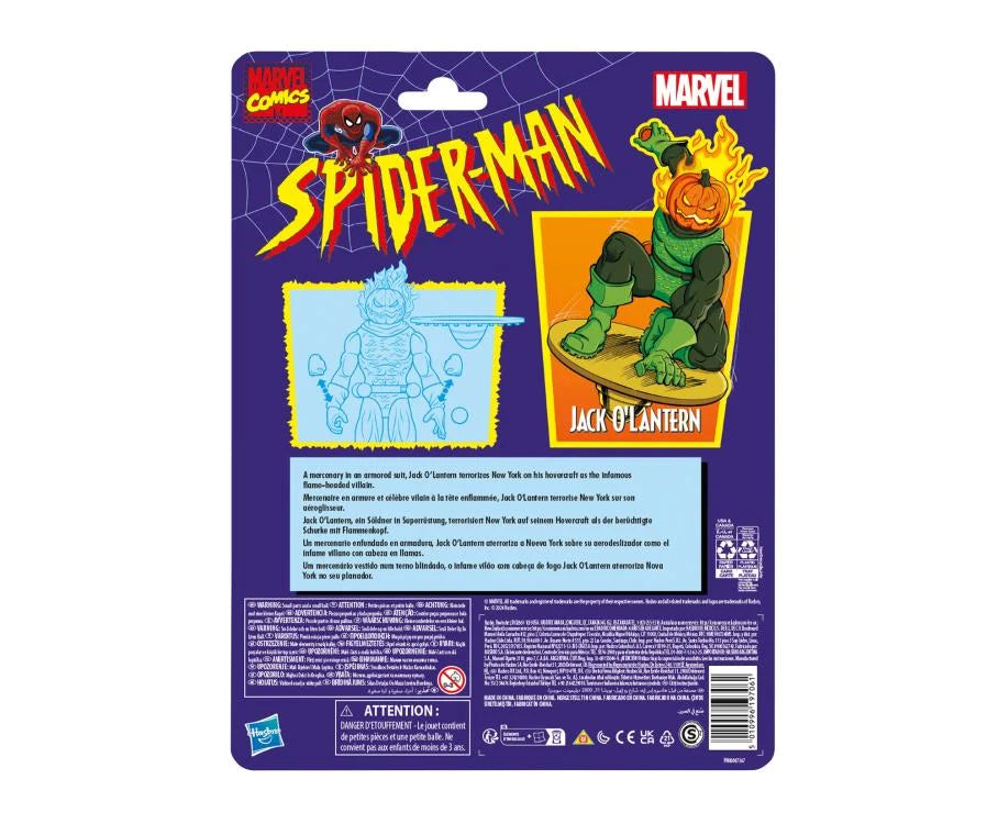 Marvel Legends Spider-Man Retro Card Jack O'Lantern Figure